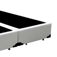 Cama Box Casal Bipartido Extremo Reforçado Xerife Móveis Sintético Branco 40x138x188 - 2