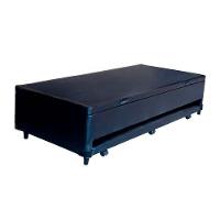 Cama Box Baú Auxiliar Solteiro Sintético Espuma 8cm 45x88x188 Preto - 2
