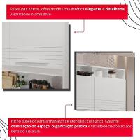 Cozinha 8 Portas 2 Gavetas Aurora Branca