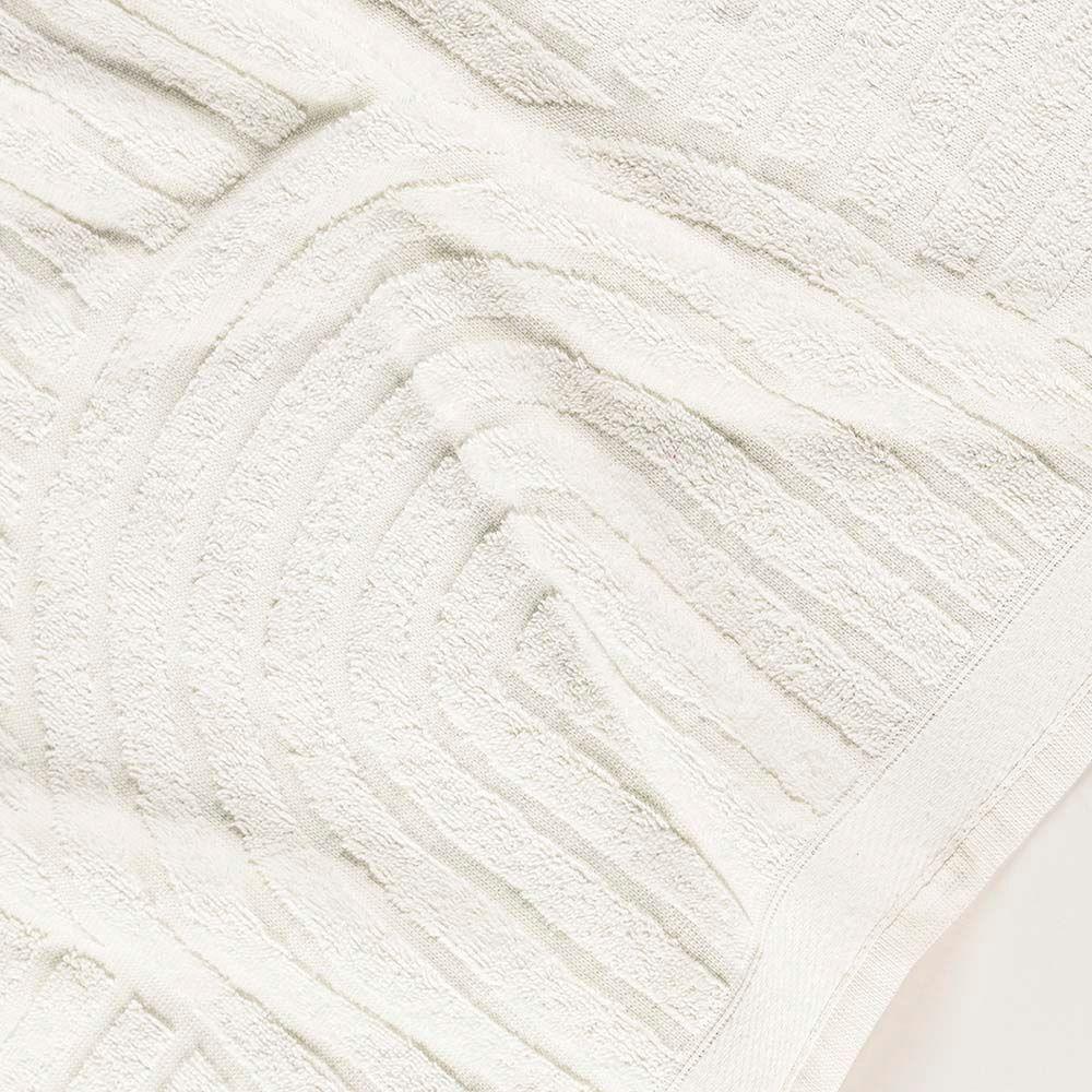 Toalha De Banho Auri 1,50m X 75cm 01 Peça 100% Algodão 530g/m² - Off White - 4