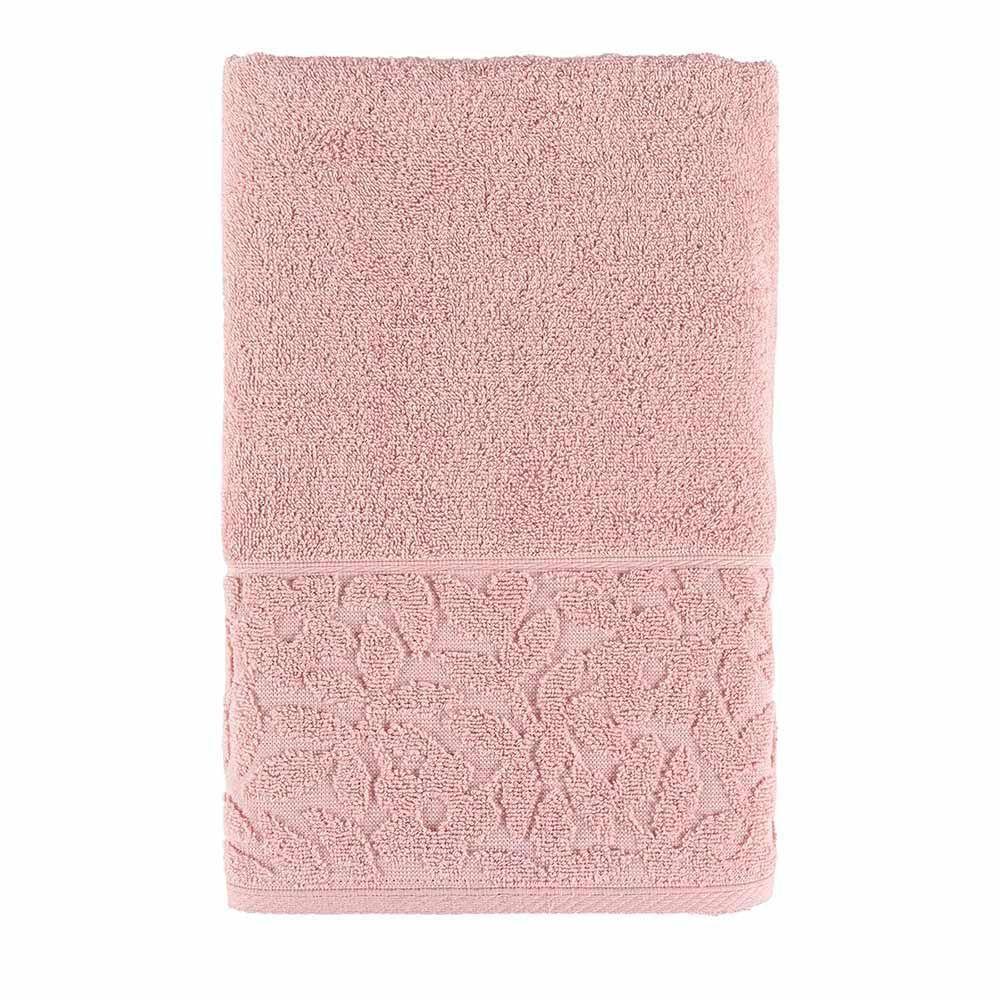 Toalha De Banho Dunae 1,50m X 75cm 01 Peça 100% Algodão 450g/m² - Rosa - 1