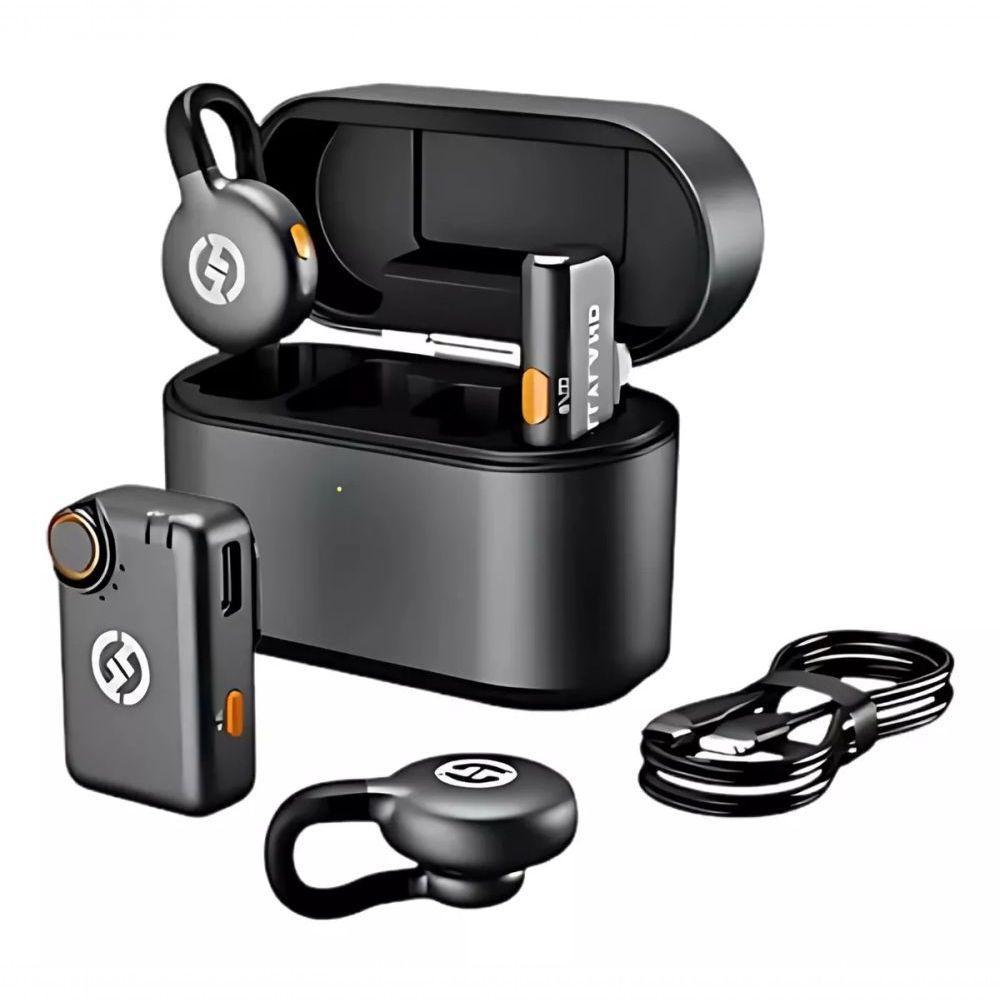 Microfone Hollyland Lark M2s Duo Combo Sem Fio Preto - 1