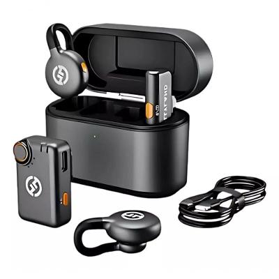 Microfone Hollyland Lark M2s Duo Combo Sem Fio Preto