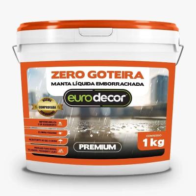 Zero Goteira Manta Liquida 1kg Contra Fissuras E Trincas Vermelho Telha