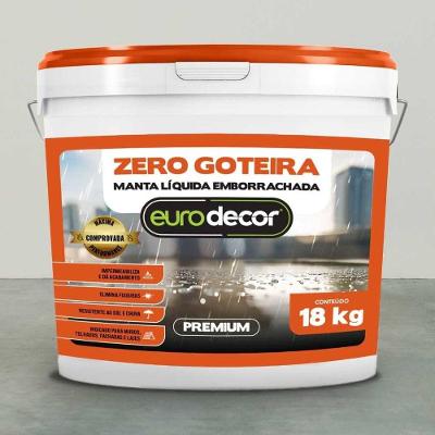 Zero Goteira Manta Liquida 18kg Contra Fissuras E Trincas Vermelho Telha