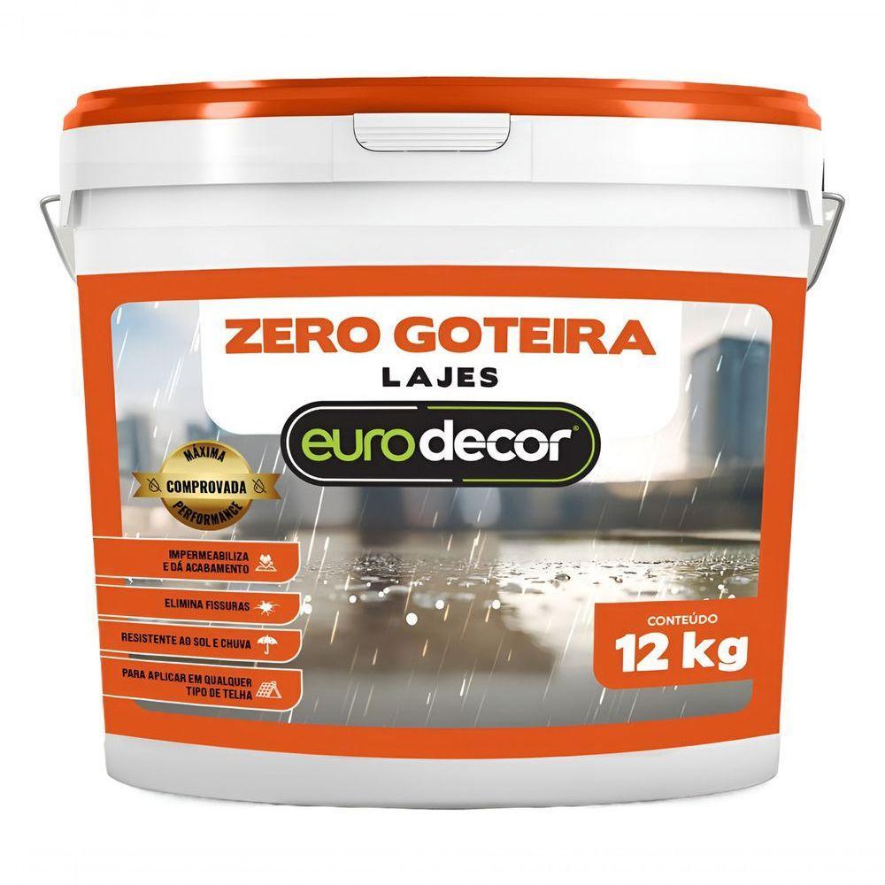 Zero Goteira Manta Liquida 12kg Contra Fissuras E Trincas Cinza Grafite - 1