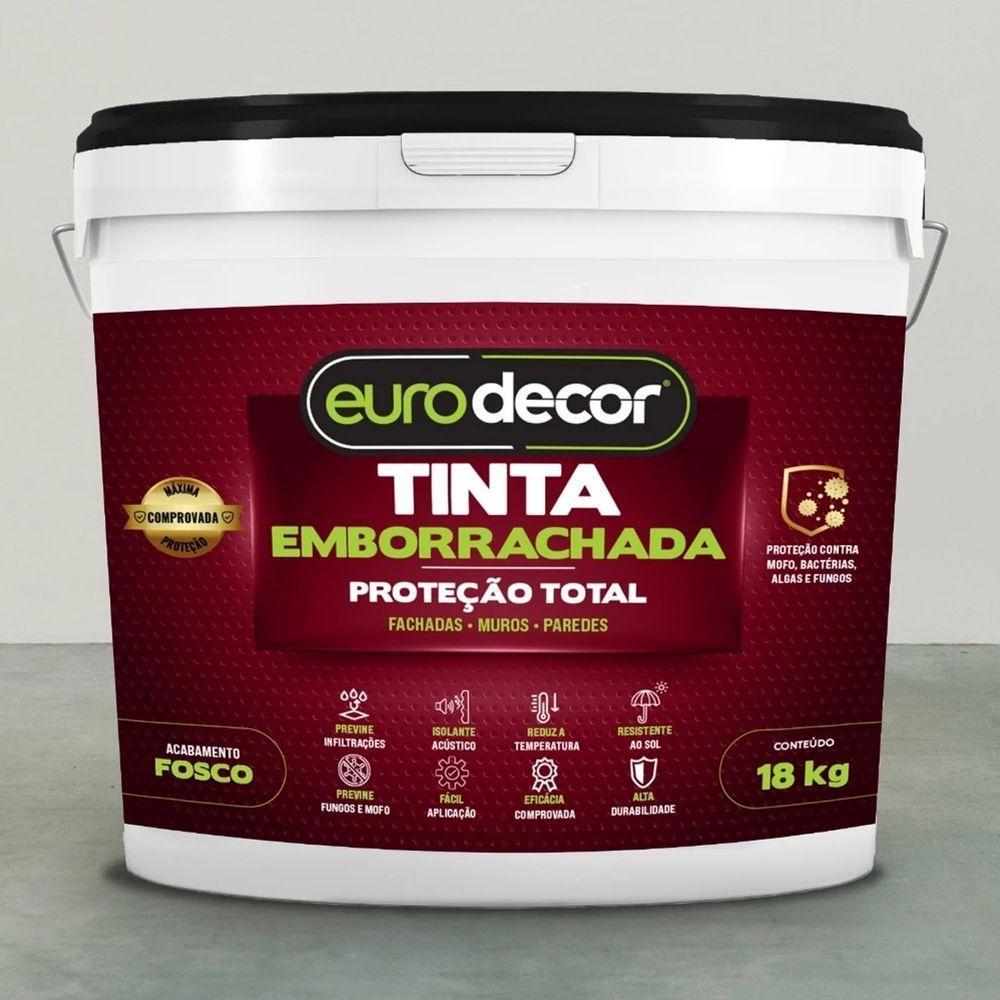 Tinta Emborrachada 18kg Contra Infiltração Fissura Trincas Cinza Grafite - 2