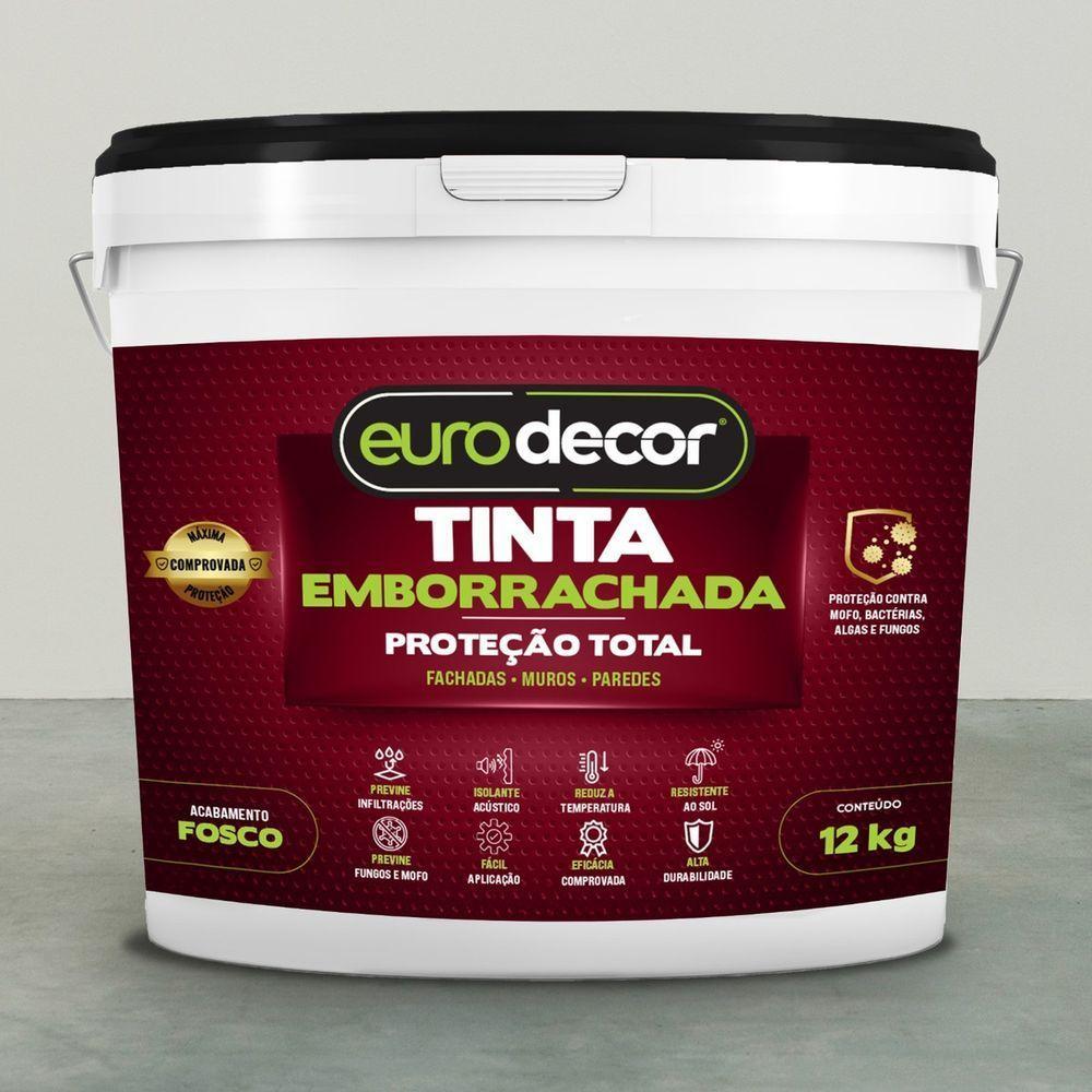 Tinta Emborrachada 12kg Contra Infiltração Fissura Trincas Branco - 2