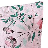 Kit Cobre Leito Colcha Casa Scarpa Celi King Dupla Face Micropercal 200 Fios 3 Peças Bothanica Floral Rosa - 3