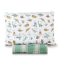 Jogo De Lençol Joy Kids Solteiro 3 Peças Micropercal 200 Fios Infantil - Dino World - 100% Poliéster - 1