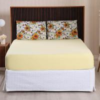 Jogo De Lençol Luar Casal 3 Peças Malha 100% Algodão Estampado - Girassol Amarelo - 2