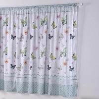 Cortina Juvenil Girl Estampada 2,00m Largura X 1,50m Altura - Borboleta - 100% Poliéster