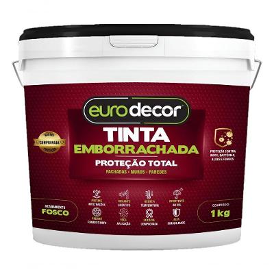 Tinta Emborrachada 1kg Contra Infiltração Fissura Trincas Branco