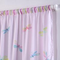 Cortina Juvenil Girl Estampada 2,00m Largura X 1,50m Altura - Libélula - 100% Poliéster - 3