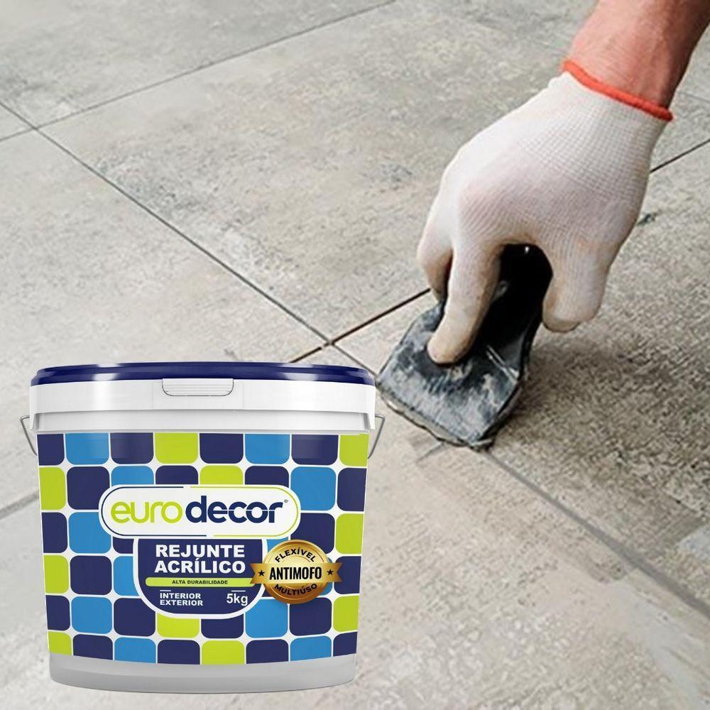 Rejunte P- Construção Eurodecor Rejunte Acrilico Marrom 1kg - 3