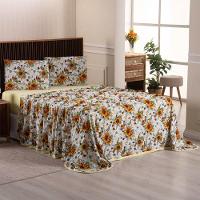 Jogo De Lençol Luar Casal 4 Peças Malha 100% Algodão Estampado - Girassol Amarelo - 3