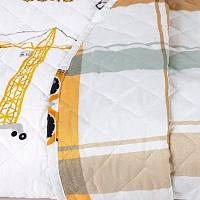 Kit Cobre Leito Colcha Joy Kids Solteiro Infantil 2 Peças Micropercal 200 Fios - Manny Trator - 100% Poliéster - 6