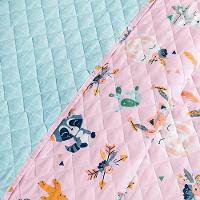 Kit Cobre Leito Colcha Joy Kids Solteiro Infantil 2 Peças Micropercal 200 Fios - Foxy Raposa Rosa - 100% Poliéster - 5