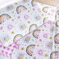 Jogo De Lençol Joy Kids Solteiro 3 Peças Micropercal 200 Fios Infantil - Rainbow - 100% Poliéster - 2