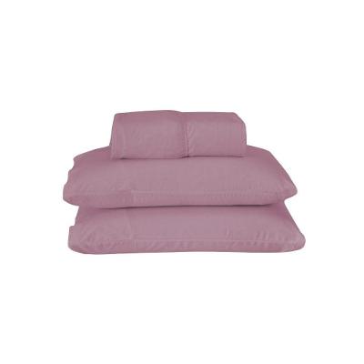 Jogo De Lençol Usual Casal 3 Peças Percal 180 Fios - Rose - 80% Poliéster- 20% Algodão