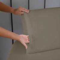 Jogo De Lençol Usual Solteiro 2 Peças Percal 180 Fios - Marrom - 80% Poliéster- 20% Algodão