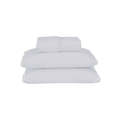 Jogo De Lençol Usual Queen 3 Peças Percal 180 Fios - Branco - 80% Poliéster- 20% Algodão