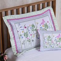 Kit Edredom Juvenil Solteiro 04 Peças Estampado 300 Fios - Jardim - 100% Poliéster - 3