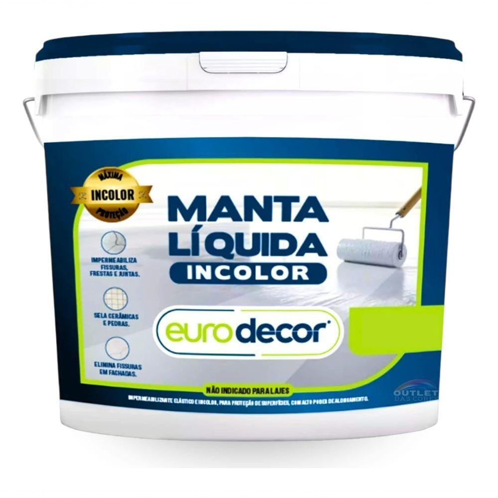 Manta Líquida Transparente 8kg Eurodecor Impermeabilizante - 1