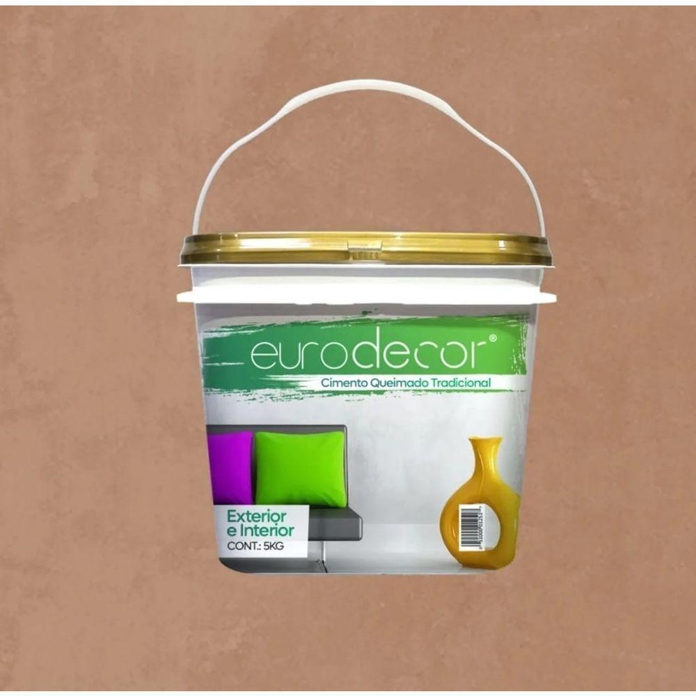 Cimento Queimado Pronto Eurodecor Mousse De Avelã 5kg - 2