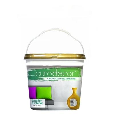 Cimento Queimado Pronto Eurodecor Cinza Médio 5kg
