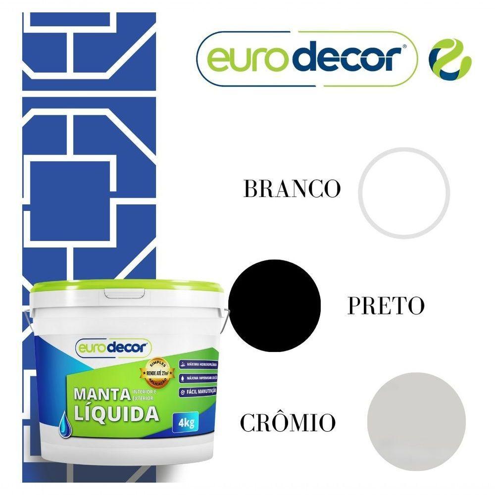 Manta Líquida 3,6kg Contra Infiltração Trincas Fissuras Cinza Crômio - 2