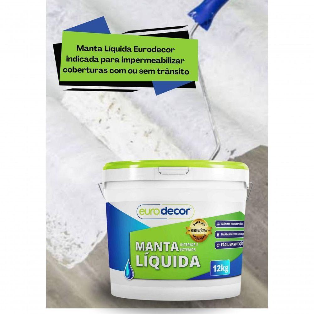 Manta Líquida 12kg Contra Infiltração Trincas Fissuras Preta - 4