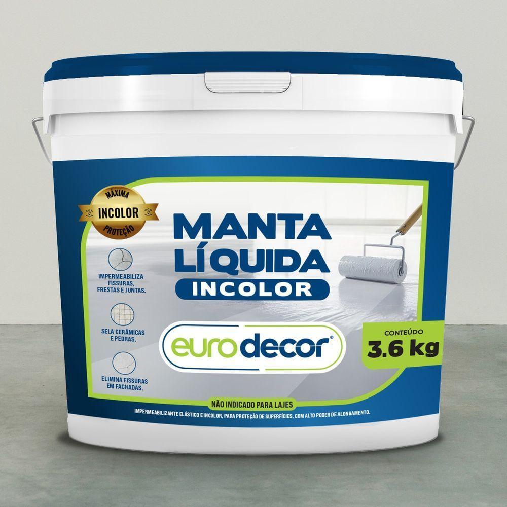 Manta Líquida Transparente 3,6kg Eurodecor Impermeabilizante - 2