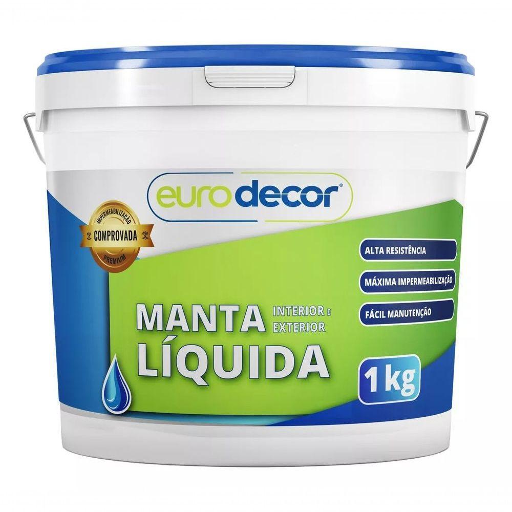Manta Líquida 1kg Contra Infiltração Trincas Fissuras Branco - 1
