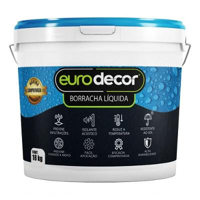 Borracha Liquida 12kg Flexível Solução Mofo Impermeabilização Acabamento Acetinado Cinza Titanium