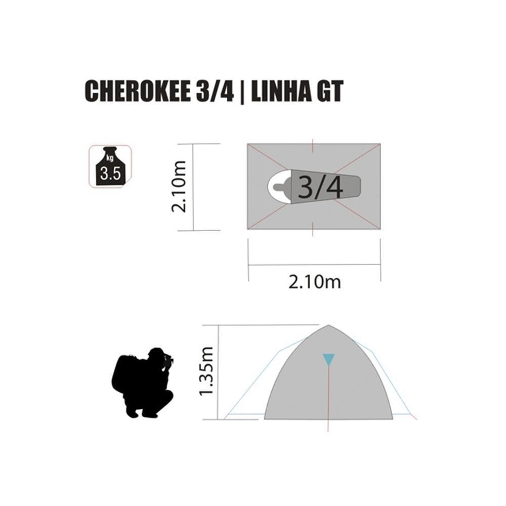 Barraca Cherokee Gt 3-4 Pessoas - Nautika - 3
