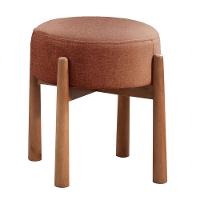 Conjunto - 2 Puffs Banqueta Lotus Luxo Castellar Móbile Linho Terracota