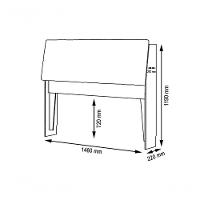 Cabeceira Estofada Yasminne Casal Naturalle - 2