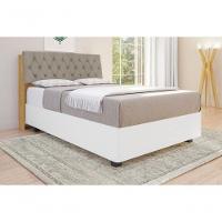 Cabeceira Estofada Yasminne Queen Naturalle - 1