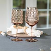 Jogo De Taças Copa E Cia 6 Peças Geo 490ml Em Vidro âmbar - 5