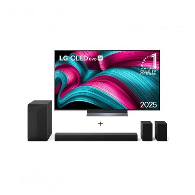 Combo Smart TV LG OLED Evo AI C5 55" 2025 + SoundBar S60TR 5.1 Canais, Bluetooth 5.3, Dolby Digital