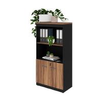 Armário De Escritório 80cm 2 Portas Com Chave Multimóveis Cr25298 Sevilha Preto - 2