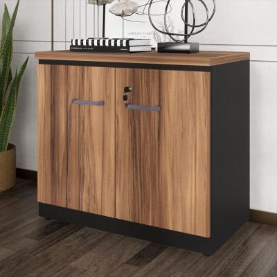 Balcão De Escritório 80cm 2 Portas Com Chave Multimóveis Cr25296 Sevilha Preto