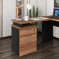 Gaveteiro De Escritório Com Tampo Auxiliar 90cm Com Chave 3 Gavetas Multimóveis Cr25301 Sevilha Preto - 1