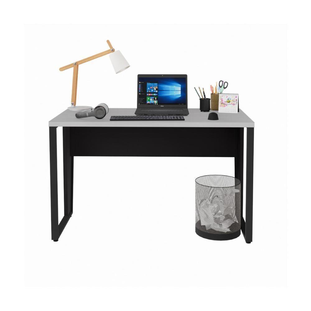 Escrivaninha Mesa De Escritório 120cm Multimóveis Cr25327 Cinza Preto - 5