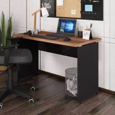 Escrivaninha Mesa de Escritório Retangular CR25312 Sevilha Moderno MDP 120cm Preto