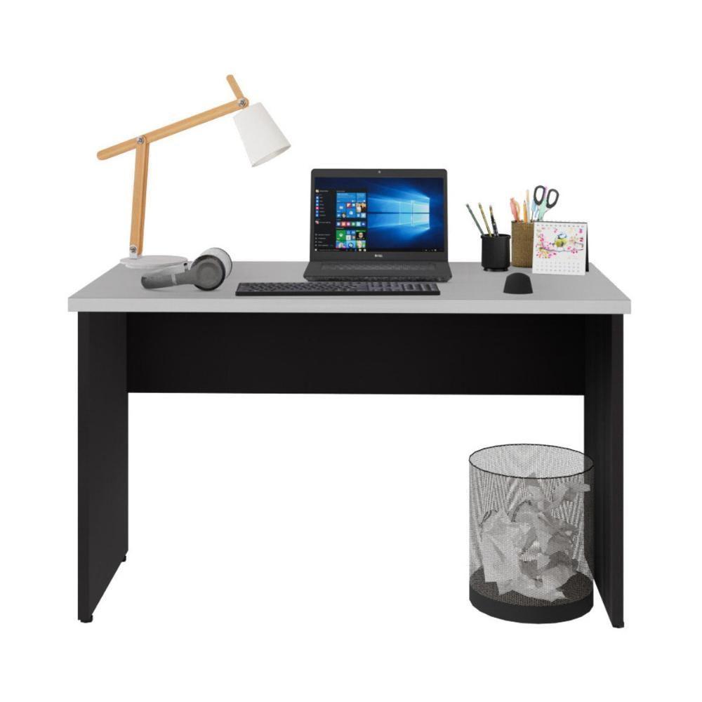 Escrivaninha Mesa De Escritório 120cm Multimóveis Cr25312 Cinza Preto - 5