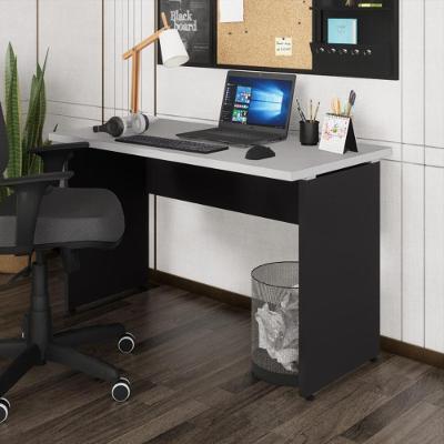 Conjunto para Escritório Retangular Escrivaninha Multimóveis Cr25312 Sevilha Moderno MDP 120cm Cinza