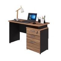 Escrivaninha 120cm Com 3 Gavetas Flex Multimóveis Cr25311 Sevilha Preto - 2