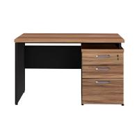 Escrivaninha 120cm Com 3 Gavetas Flex Multimóveis Cr25311 Sevilha Preto - 6